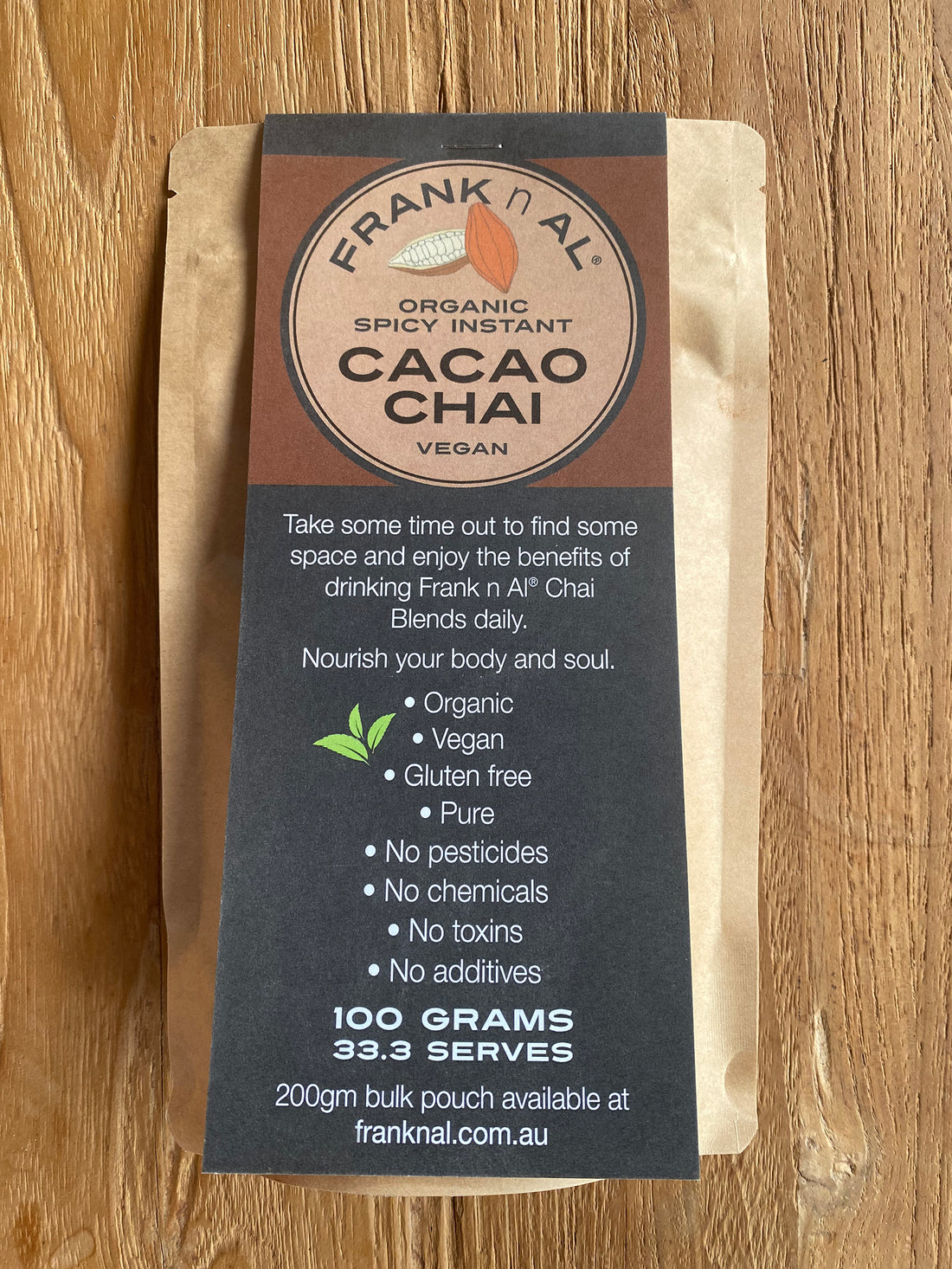 Organic Instant Cacao Chai Refill Pouch