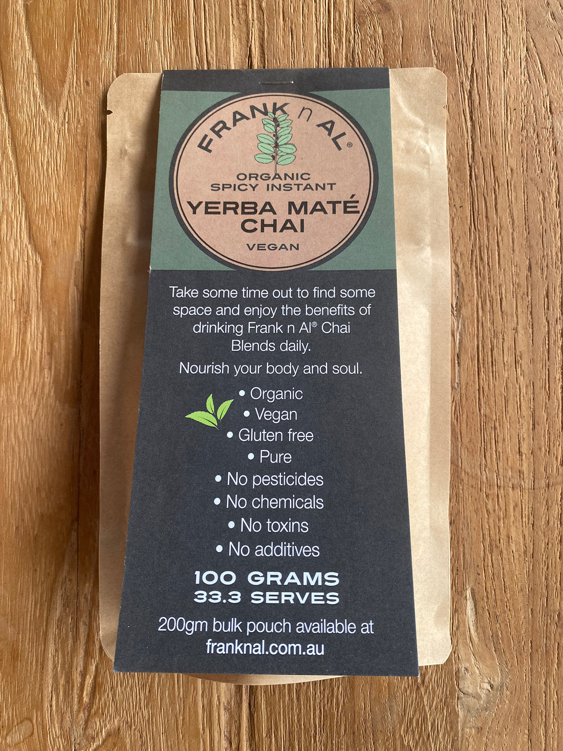 Organic Instant Yerba Maté Chai Refill Pouch