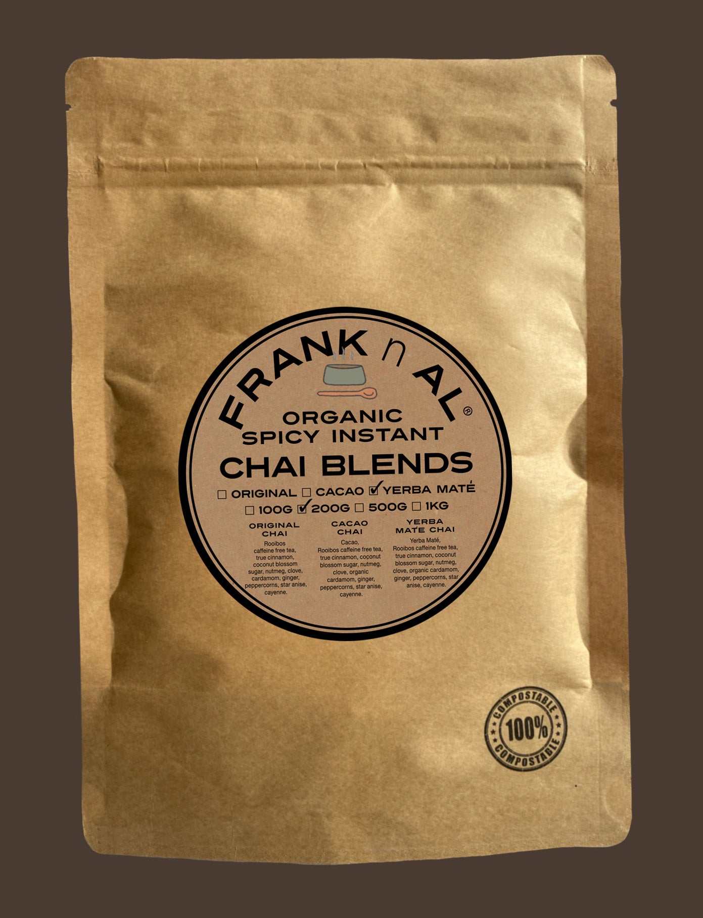 Frank n Al Original Yerba Maté Pouch 200g